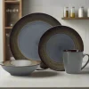 Dinnerware Service For 4|Pfaltzgraff® Monroe Gray 16 Piece Dinnerware Set, Service for 4