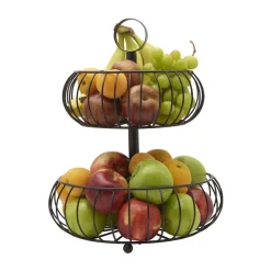 Fruit And Storage Baskets|Gourmet Basics® Monroe 2 Tier Fruit Storage Basket