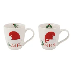 Coffee Mugs|Pfaltzgraff® Mr. & Mrs. Santa Hat Set of 2 Mugs