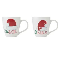 Coffee Mugs|Pfaltzgraff® Mr. & Mrs. Santa Hat Set of 2 Mugs