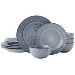 Dinnerware Service For 4|Pfaltzgraff® Mystic 12 Piece Dinnerware Set, Service for 4