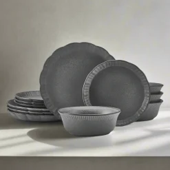 Dinnerware Service For 4|Pfaltzgraff® Noah 12 Piece Dinnerware Set, Service for 4