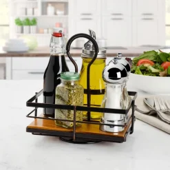 Buffet Caddies|Fruit And Storage Baskets|Gourmet Basics® Nova Rotating Condiment Caddy