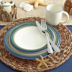 Dinner Plates|Pfaltzgraff® Ocean Breeze Set of 4 Dinner Plates