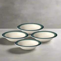 Soup Cereal Bowls|Pfaltzgraff® Ocean Breeze Set of 4 Rim Soup Bowls