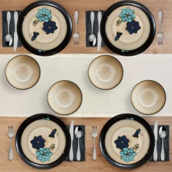 Dinnerware Service For 4|Pfaltzgraff® Painted Butterfly Blue 12 Piece Dinnerware Set, Service for 4