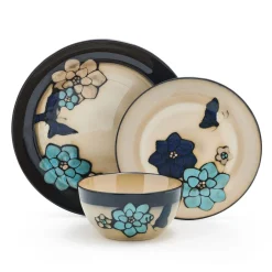 Dinnerware Service For 4|Pfaltzgraff® Painted Butterfly Blue 12 Piece Dinnerware Set, Service for 4