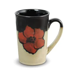 Coffee Mugs|Pfaltzgraff® Painted Poppies Latte Mug