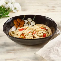 Serve Bowls|Pfaltzgraff® Painted Poppies Oval Serve Bowl