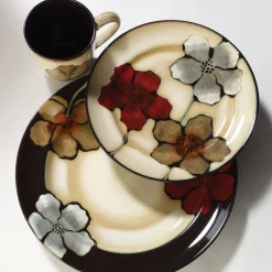 Salad Plates|Pfaltzgraff® Painted Poppies Salad Plate