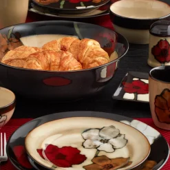 Salad Plates|Pfaltzgraff® Painted Poppies Salad Plate