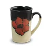 Coffee Mugs|Pfaltzgraff® Painted Poppies Set of 4 Latte Mugs