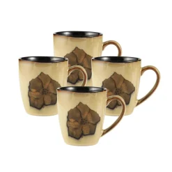 Coffee Mugs|Pfaltzgraff® Painted Poppies Set of 4 Mugs