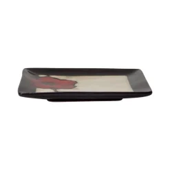Appetizer Plates|Pfaltzgraff® Painted Poppies Square Accent Plate