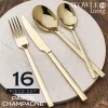 Sets|Towle® Living Paros Champagne Forged 16 Piece Flatware Set, Service for 4
