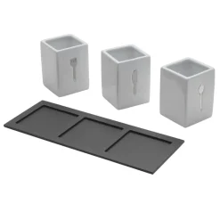 Flatware Caddies|Towle® Living 3 Piece Flatware Caddy with Wood Tray