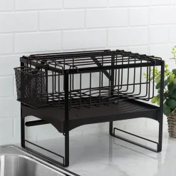 Fruit And Storage Baskets|Gourmet Basics® Pisa 2 Tier Dish Rack
