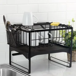 Fruit And Storage Baskets|Gourmet Basics® Pisa 2 Tier Dish Rack