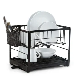 Fruit And Storage Baskets|Gourmet Basics® Pisa 2 Tier Dish Rack