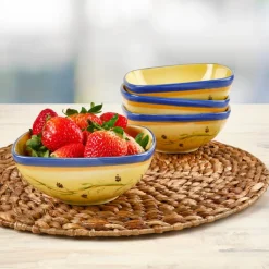 Fruit Bowls|Pfaltzgraff® Pistoulet® Set of 4 Individual Square Bowls
