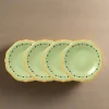 Salad Plates|Pfaltzgraff® Pistoulet® Set of 4 Salad Plates with Yellow Band