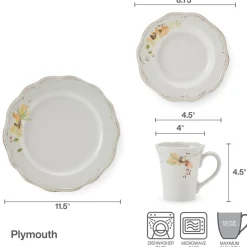 Dinnerware Service For 8|Pfaltzgraff® Plymouth Dinnerware Set