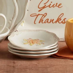Appetizer Plates|Pfaltzgraff® Plymouth Set of 4 Appetizer Plates
