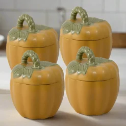 Serve Bowls|Bakeware|Pfaltzgraff® Plymouth Set of 4 Pumpkin Covered Dishes