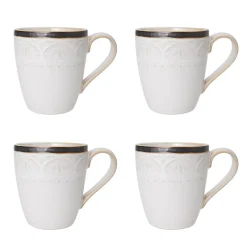 Dinnerware Service For 4|Pfaltzgraff® Promenade Scroll 16 Piece Dinnerware Set, Service for 4
