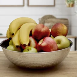 Serve Bowls|Gourmet Basics® Radiance Hammered Serving Bowl
