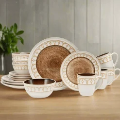 Dinnerware Service For 4|Pfaltzgraff® Remi Beige 16 Piece Dinnerware Set, Service for 4