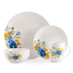 Dinnerware Service For 4|Studio Nova Rhea 16 Piece Dinnerware Set, Service for 4