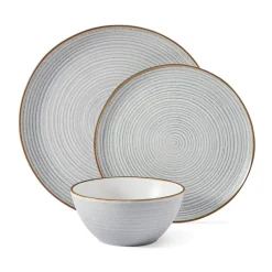 Dinnerware Service For 4|Pfaltzgraff® Rowan Gray Service 12 Piece Set, Service for 4