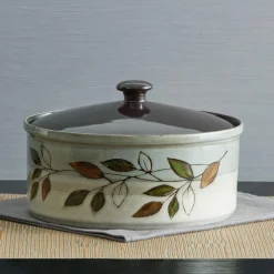 Covered Bowls|Serve Bowls|Pfaltzgraff® Rustic Leaves Covered Casserole