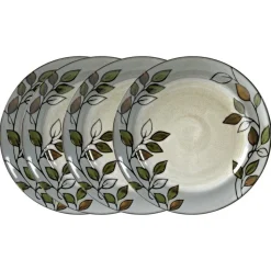 Dinner Plates|Pfaltzgraff® Rustic Leaves Set of 4 Dinner Plates