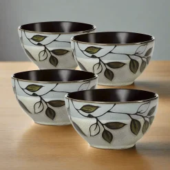 Fruit Bowls|Pfaltzgraff® Rustic Leaves Set of 4 Fruit Bowls