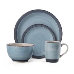 Dinnerware Service For 4|Pfaltzgraff® Sadie Blue 16 Piece Dinnerware Set, Service for 4