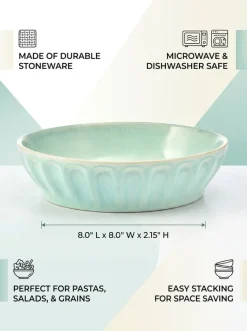 Serve Bowls|Pasta Bowls|Pfaltzgraff® Sage Green Set of 2 Pasta Bowls