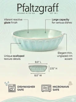 Serve Bowls|Pasta Bowls|Pfaltzgraff® Sage Green Set of 2 Pasta Bowls