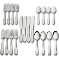 Sets|Pfaltzgraff® Salisbury Satin 20 Piece Flatware Set, Service for 4