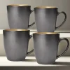 Coffee Mugs|Gourmet Basics® Sandstone Set of 4 Mugs