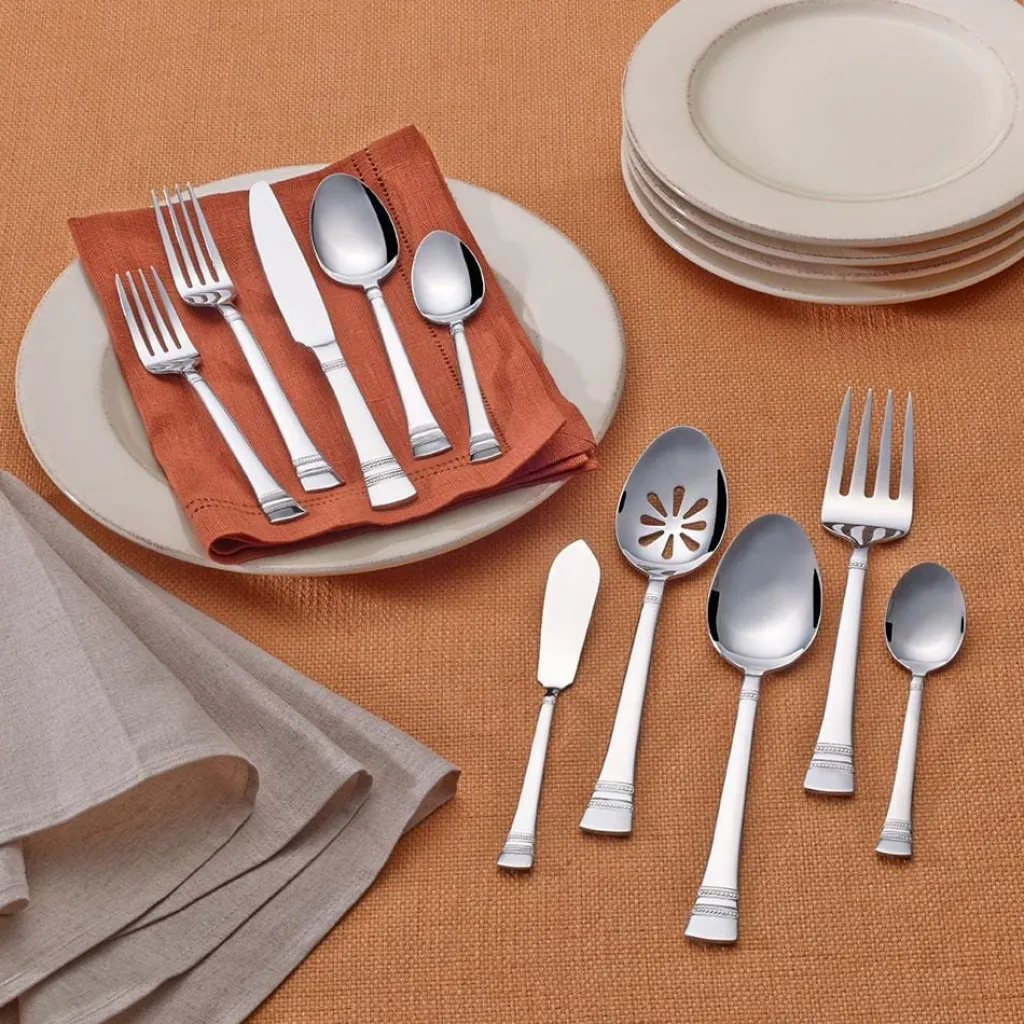 Sets|Pfaltzgraff® Sapphire Bay 53 Piece Flatware Set, Service for 8