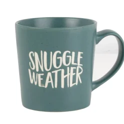 Coffee Mugs|Pfaltzgraff® Sentiment Mugs Green Snuggle Weather Mug