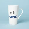 Coffee Mugs|Pfaltzgraff® Sentiment Mugs His Mustache Latte Mug