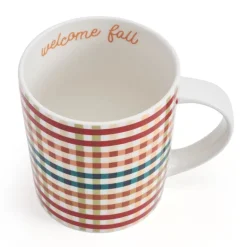 Coffee Mugs|Pfaltzgraff® Sentiment Mugs Plaid Pumpkin