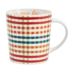 Coffee Mugs|Pfaltzgraff® Sentiment Mugs Plaid Pumpkin