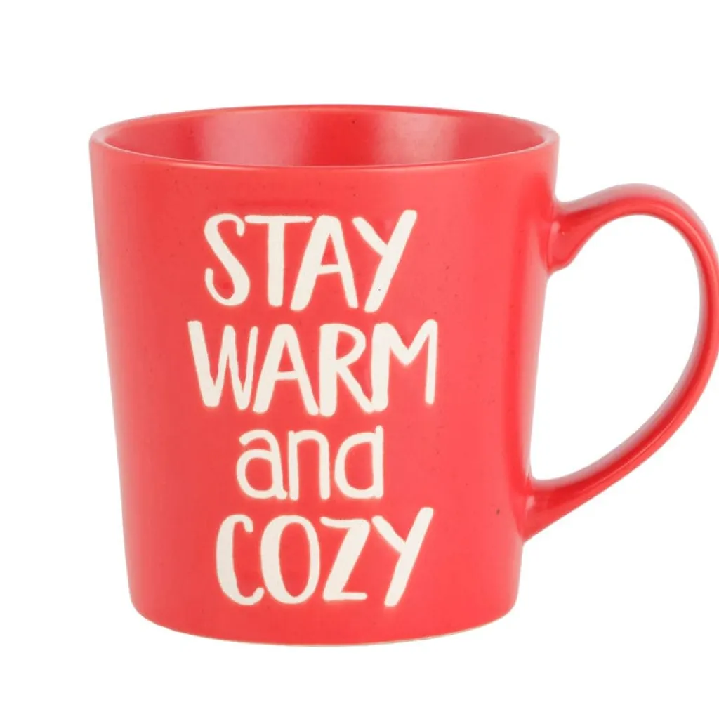 Coffee Mugs|Pfaltzgraff® Sentiment Mugs Red Snuggle Weather Mug