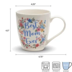 Coffee Mugs|Pfaltzgraff® Sentiment Mugs Set of 2 Best Daughter Best Mom Ever Mugs