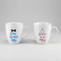 Coffee Mugs|Pfaltzgraff® Sentiment Mugs Set of 2 Mr and Mrs Mugs