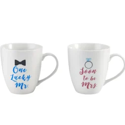 Coffee Mugs|Pfaltzgraff® Sentiment Mugs Set of 2 Mr and Mrs Mugs